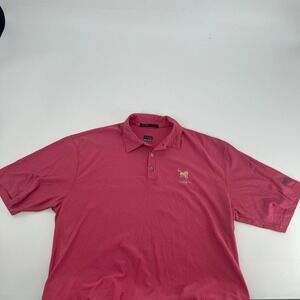 Nike Tiger Woods Collection Dri-FIT Polo Shirt Wildfire Logo Pink Large‎